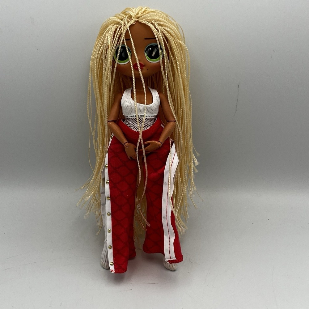 LOL Surprise OMG Swag Fashion Doll Blonde Hair Micro Braids Red Outfit